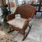 Real Wicker Rocker & Cushion