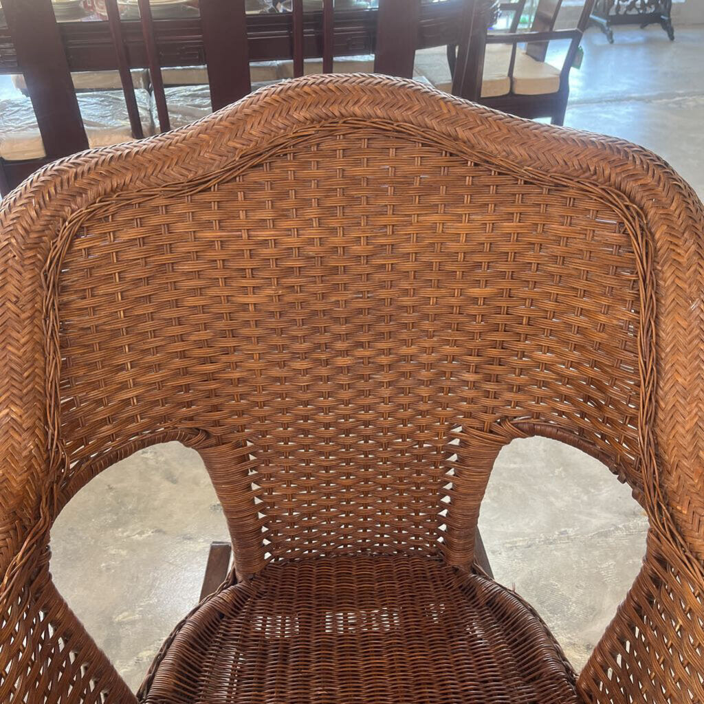 Real Wicker Rocker & Cushion