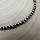 4mm Sterling Silver Pearl Choker - 14 inch