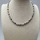 Torpedo choker Sterling Silver Pearls and pink conch