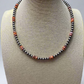 5mm Sterling Pearl and Spiny Oyster necklace - 18 Inch