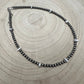 4mm White Buffalo and Sterling Pearl Choker - 14 inch