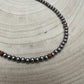 4mm Sterling Pearl choker with spiny oyster