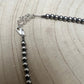 4mm Sterling Pearl choker with spiny oyster