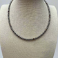 4mm Purple spiny and Sterling Pearl choker - 14 inch
