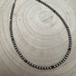 4mm Purple spiny and Sterling Pearl choker - 14 inch