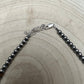 4mm Sterling Pearl and turquoise choker - 14 inch