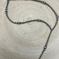 Lariat graduated sterling silver pearl necklace - 18 inch with 4 inch drop
