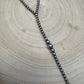 Lariat graduated sterling silver pearl necklace - 18 inch with 4 inch drop