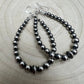 Sterling pearl graduated earrings - 2 1/2 inch drop - Very popular!