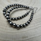 Sterling pearl graduated earrings - 2 1/2 inch drop - Very popular!