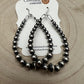 Sterling pearl graduated earrings - 2 1/2 inch drop - Very popular!