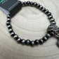 Western Faux Pearl and Concho with Faux Turquoise Stretch Bracelet - 6 inch