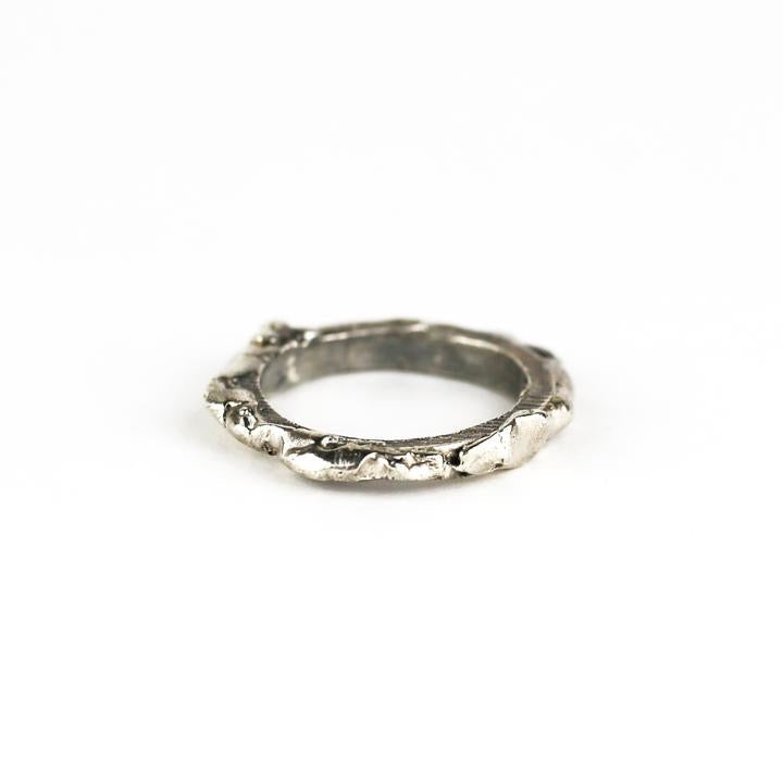 STERLING SILVER FORESTER STACKING RING