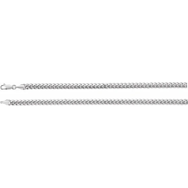 STERLING SILVER 5 MM MIAMI CUBAN CURB 8 CHAIN