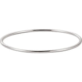 STERLING SILVER 2.5 MM BANGLE 8 BRACELET