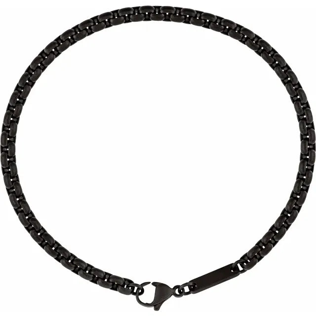 TITANIUM 4 MM ROUND BOX 8 CHAIN
