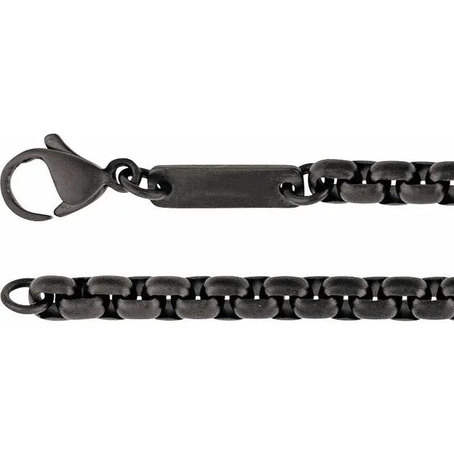 TITANIUM 4 MM ROUND BOX 8 CHAIN