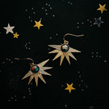 SUN GODDESS EARRINGS WITH COPPER OYSTER TURQUOISE
