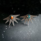 SUN GODDESS EARRINGS WITH COPPER OYSTER TURQUOISE