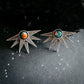 SUN GODDESS EARRINGS WITH COPPER OYSTER TURQUOISE