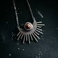 SUN GODDESS NECKLACE - SUN PENDANT WITH COPPER OYSTER TURQUOISE