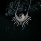 SUN GODDESS NECKLACE - SUN PENDANT WITH COPPER OYSTER TURQUOISE