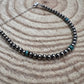 4mm Sterling Silver Pearls bracelet with Turquoise