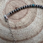 4mm Sterling Silver Pearls bracelet with Turquoise