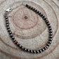Little bit of Purple Spiny Oyster with Sterling Silver Pearls bracelet