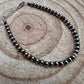 Little bit of Purple Spiny Oyster with Sterling Silver Pearls bracelet