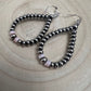 Smaller Sterling SAUCER Silver Pearls earrings teardrop and pink conch