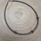 4mm Sterling Pearl & Saucer Bead Choker - 14 inch choker - Top Seller