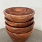 TEAK WOOD SMALL SERVING BOWLS - SET OF 2 OR 4