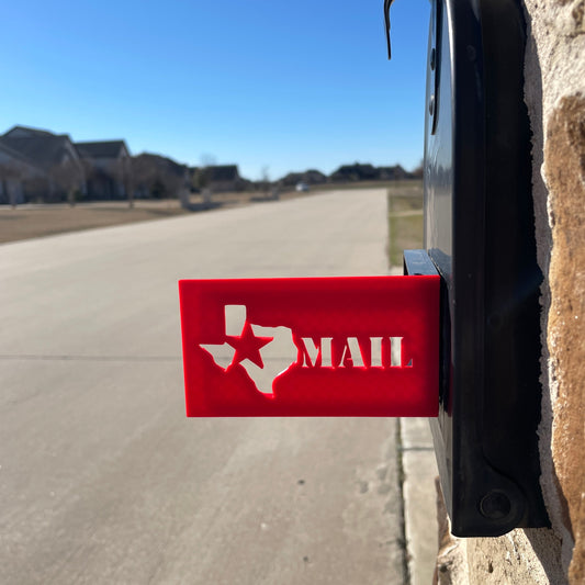 TEXAS STAR MAILBOX FLAG - DURABLE & EASY INSTALL FOR STONE & BRICK