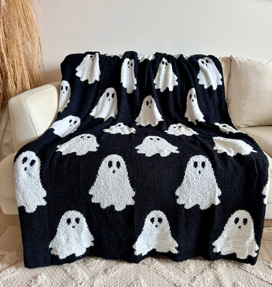 SPOOKY GHOST THROW BLANKET