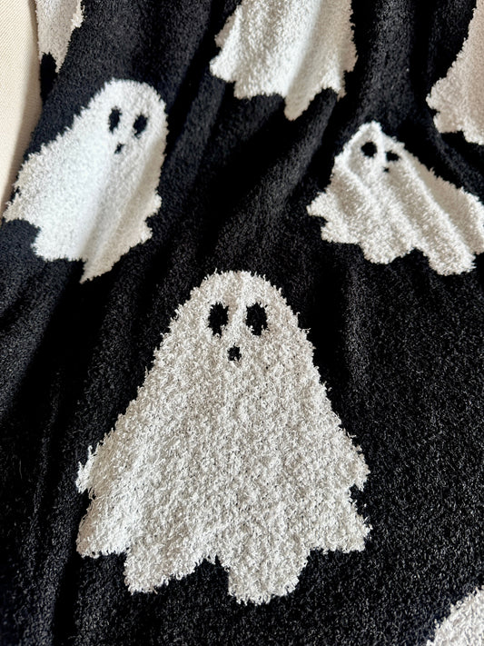 SPOOKY GHOST THROW BLANKET