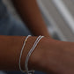 STERLING SILVER DOUBLE WRAP BRACELET