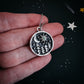 STARRY FOREST NIGHT PENDANT NECKLACE WITH OPAL