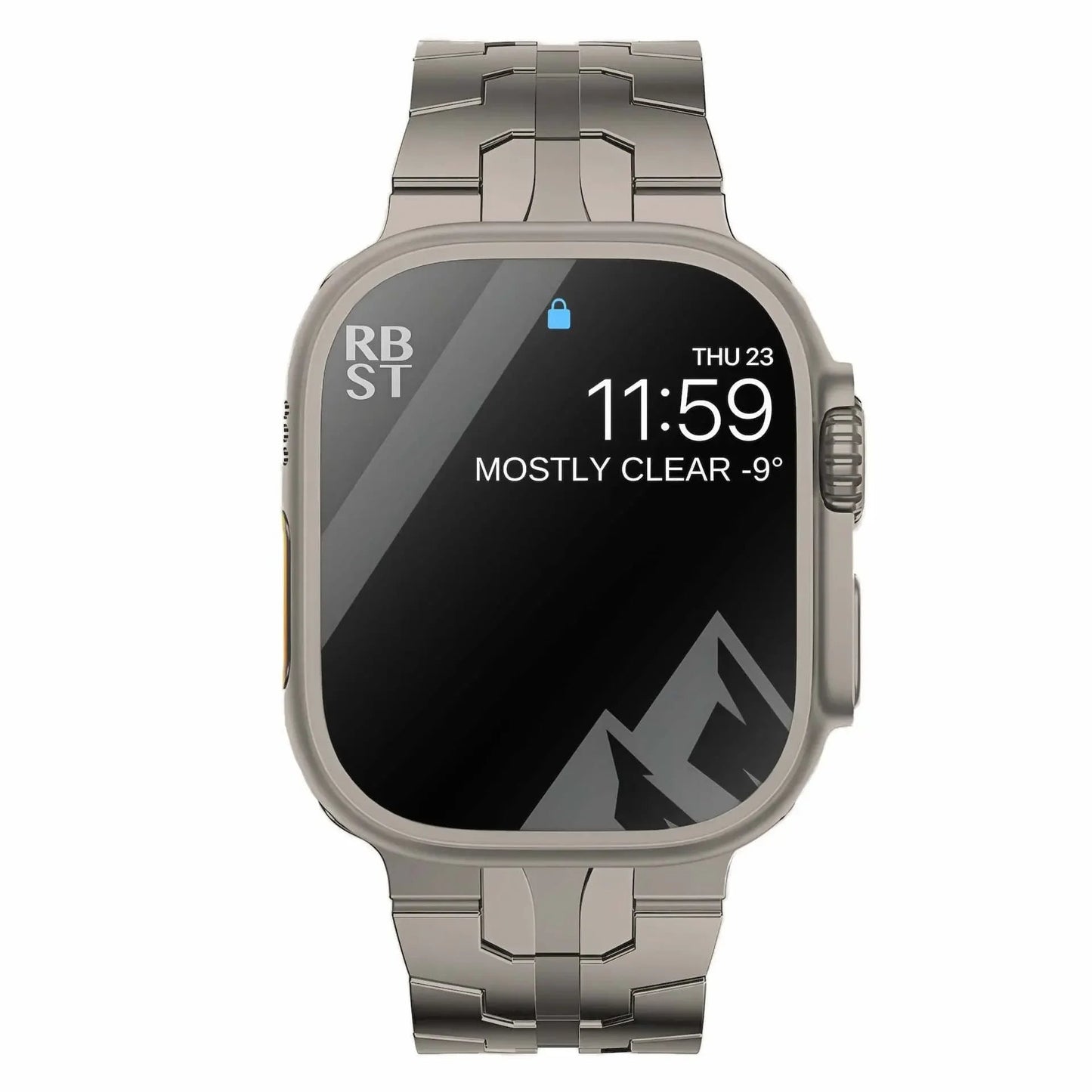 TITANIUM METAL WATCHBAND FOR APPLE WATCH IRONMAN BASIC VERSION