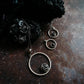 METEORITE JEWELRY SET - CIRCLE NECKLACE AND EARRINGS