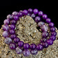 NATURAL AMETHYST HEALING BRACELET – 8MM, 10MM, OR 12MM BEADS