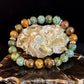 TIGER EYE & AFRICAN TURQUOISE BEADED BRACELET FOR SMALL WRISTS – BOOST CONFIDENCE & COURAGE