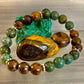 TIGER EYE & AFRICAN TURQUOISE BEADED BRACELET FOR SMALL WRISTS – BOOST CONFIDENCE & COURAGE