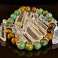 TIGER EYE & AFRICAN TURQUOISE BEADED BRACELET FOR SMALL WRISTS – BOOST CONFIDENCE & COURAGE