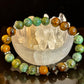 TIGER EYE & AFRICAN TURQUOISE BEADED BRACELET FOR SMALL WRISTS – BOOST CONFIDENCE & COURAGE