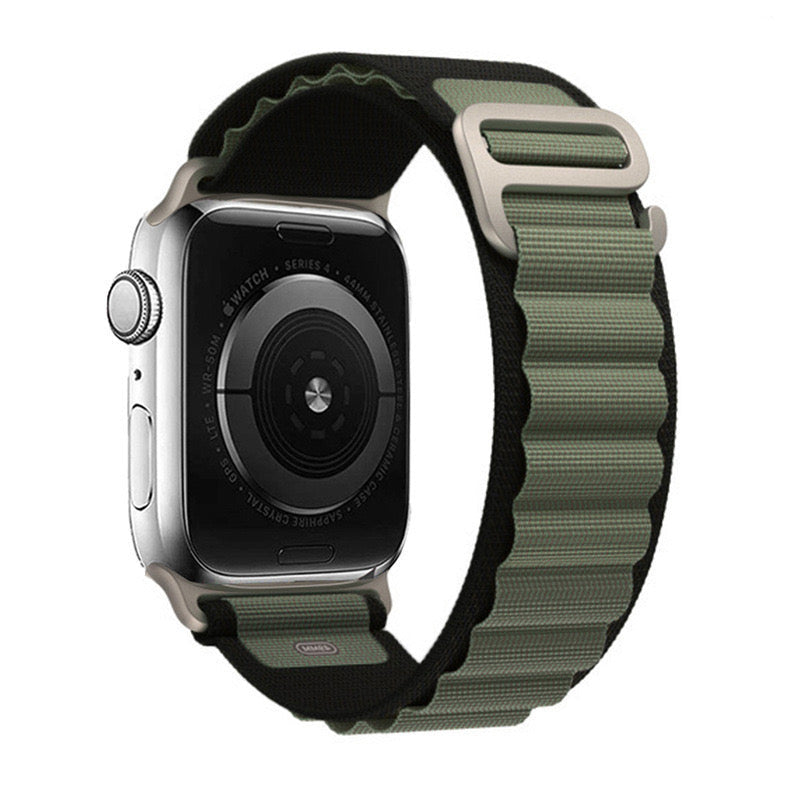STRETCH ALPINE LOOP BAND FOR APPLE WATCH – NYLON D-HOOK STRAP