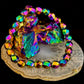 RAINBOW HEMATITE GEOMETRIC BEADED BRACELET – PRIDE & POWER FOR LARGE WRISTS