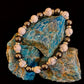 WHITE TURQUOISE & HEMATITE ENERGY PROTECTION BRACELET – 8MM BEADS FOR MEDIUM WRISTS