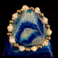 WHITE TURQUOISE & HEMATITE ENERGY PROTECTION BRACELET – 8MM BEADS FOR MEDIUM WRISTS